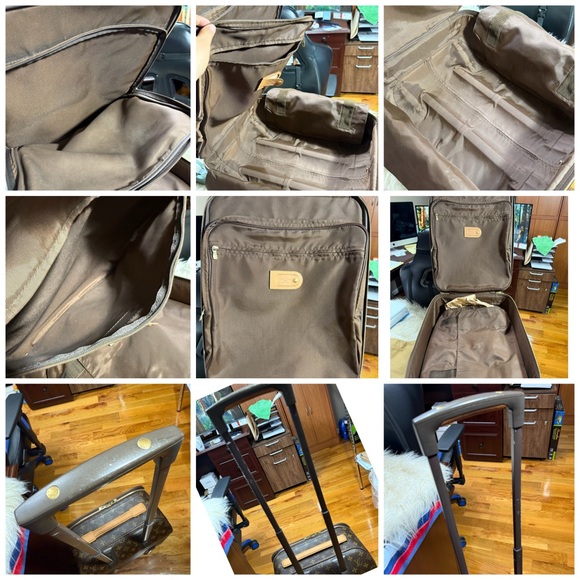 Louis Vuitton Pegase 45 Rolling travel bag monogram duster Carryall Carryon - Picture 3 of 16